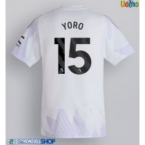 Maglie da calcio Manchester United Leny Yoro #15 Seconda Maglia 2025-26 Manica Corta